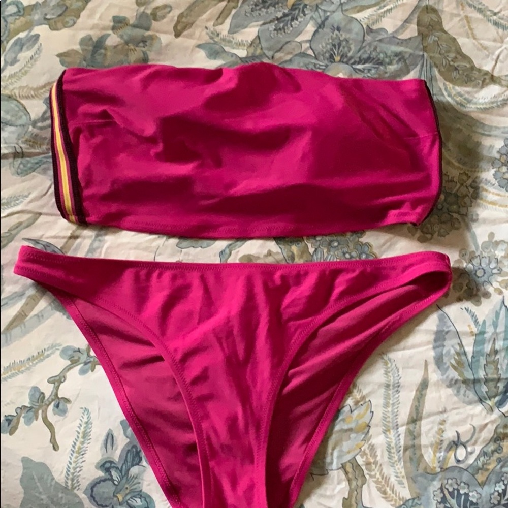 Aerie Bandau swimsuit. Beautiful pink !